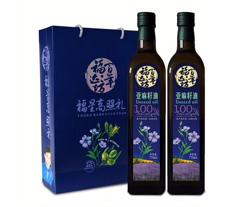 百年福达坊亚麻籽食用植物调和deep色客
750mlx2礼盒装